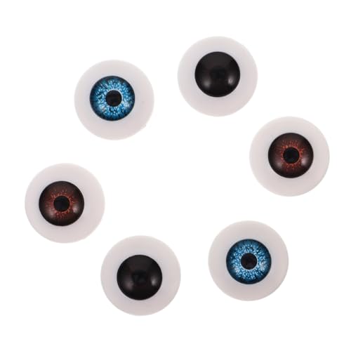 Supvox 3 Paare Puppenaugen Kuscheltier Handgefertigte Augäpfel Aus Glas Realistische Handwerkliche Augäpfel Kleine Augen Zum Basteln Stofftieraugen Bastelaugen Klein Plastik von Supvox