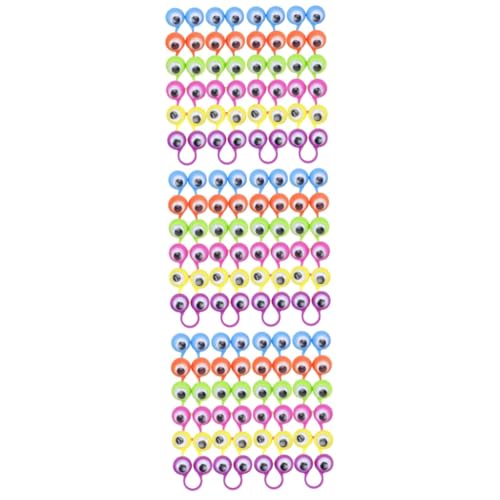 Supvox 3 Sätze Aktivitätsringspielzeug Puppen Augenfinger Kind Ball Kulleraugenring Augapfel Fingerpuppe Fingerpuppe Augen Ringe Blau Augapfelring Plastik 24 Stück * 3 von Supvox