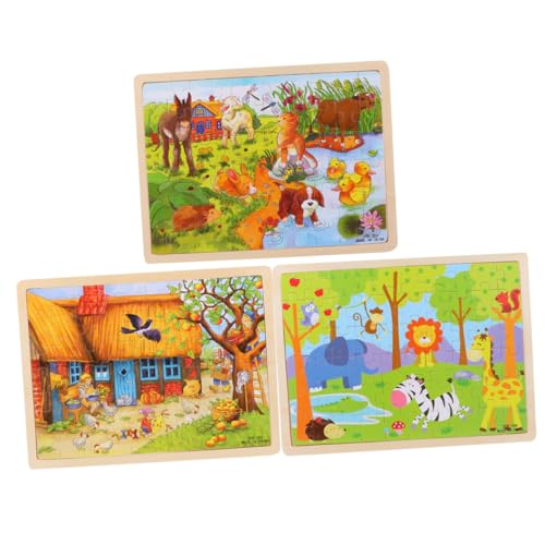 Supvox 3 Sätze Holzpuzzle für Teilig Bunte Cartoon Tiere Lernspielzeug Holzpuzzle für Jungen und Mädchen Feinmotorik und Denkvermögen Geschenkidee Supvox 3 Sätze Holzpuzzle für Teilig Bunte Cartoon Tiere Lernspielzeug Holzpuzzle für Jungen und Mädchen Feinmotorik und Denkvermögen Geschenkidee von Supvox