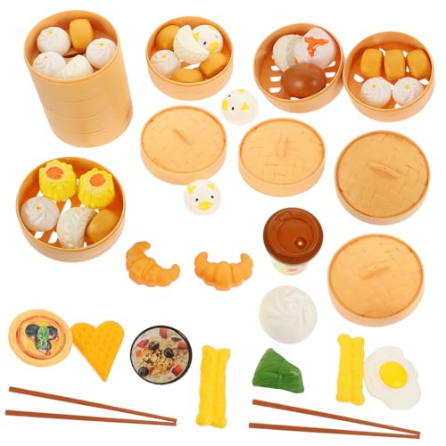 Supvox 3 Sätze Küchen Spielzeugset für Teiliges Kreatives Kochspielzeug mit Dampfgarer und Schneide Set Fördert Fantasie und Rollenspiele im Kinderzimmer von Supvox