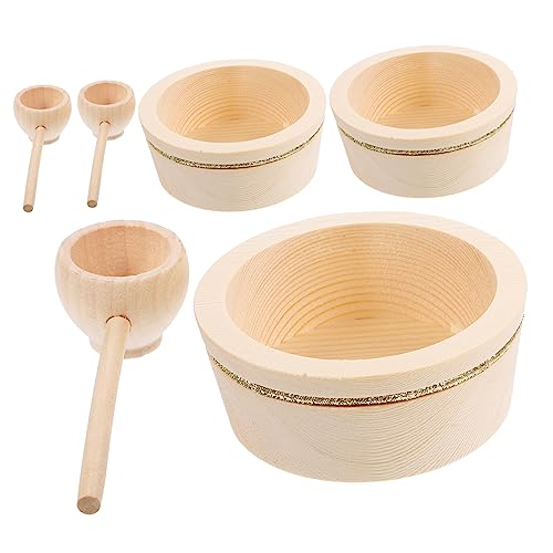 Supvox 3 Sätze Mini Holzschale Holzlöffel Set küche spielset Miniaturhauszubehör Mini -Hausdekoration Mini Dollhouse Bowl Miniaturen Schale Miniaturpuppenhauslöffel Spielküchenzubehör Supvox 3 Sätze Mini Holzschale Holzlöffel Set küche spielset Miniaturhauszubehör Mini -Hausdekoration Mini Dollhouse Bowl Miniaturen Schale Miniaturpuppenhauslöffel Spielküchenzubehör von Supvox