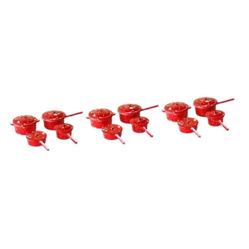 Supvox 3 Sätze Miniatur Kochgeschirr Set Teilig Miniatur Topf Pfanne Milchtopf Puppenhaus Zubehör Kinderküche Dekoration für Puppenhaus DIY Supvox 3 Sätze Miniatur Kochgeschirr Set Teilig Miniatur Topf Pfanne Milchtopf Puppenhaus Zubehör Kinderküche Dekoration für Puppenhaus DIY von Supvox