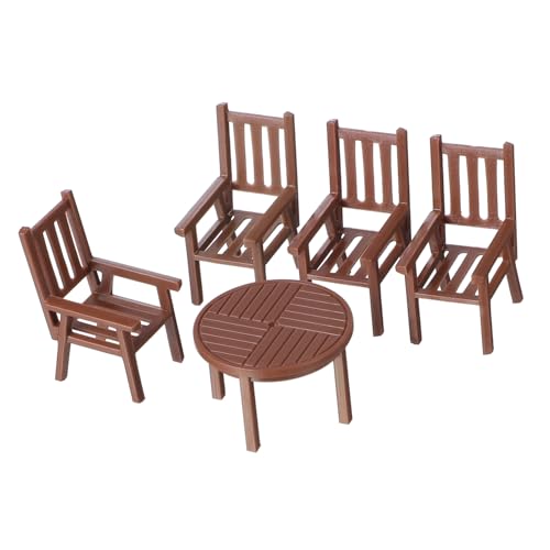 Supvox 3 Sätze Miniatur Tisch und Stuhl Set Puppenhaus Möbel Simulation für Spielzimmer Dekoration Wohnzimmer Esszimmer Zubehör Supvox 3 Sätze Miniatur Tisch und Stuhl Set Puppenhaus Möbel Simulation für Spielzimmer Dekoration Wohnzimmer Esszimmer Zubehör von Supvox