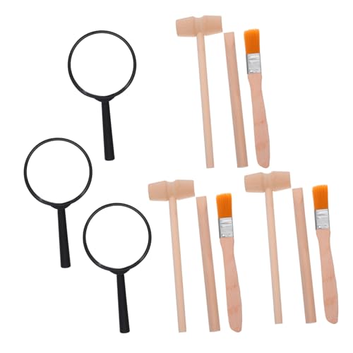 Supvox 3 Sätze Teiliges Ausgrabungsset für Archäologische Spielzeuge mit Plastikhammer Meißel und Pinsel für Kleine und Wissenschaftliche Experimente Supvox 3 Sätze Teiliges Ausgrabungsset für Archäologische Spielzeuge mit Plastikhammer Meißel und Pinsel für Kleine und Wissenschaftliche Experimente von Supvox