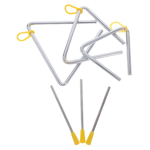 Supvox 3 Sätze Teiliges Orff Stahl-Triangel Set mit Schlägeln Klares Klangbild Robustes Schlaginstrument für Musiklernen Rhythmische Früherziehung im Kindergarten Supvox 3 Sätze Teiliges Orff Stahl-Triangel Set mit Schlägeln Klares Klangbild Robustes Schlaginstrument für Musiklernen Rhythmische Früherziehung im Kindergarten von Supvox