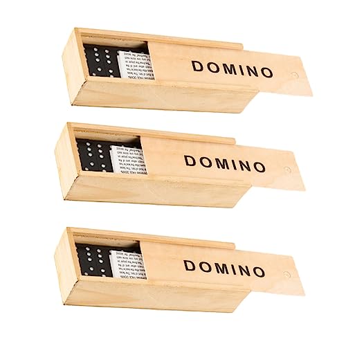 Supvox 3 Sets Dominosteine Bausteine Domino Blöcke Domino Bord Spiele Holz Supvox 3 Sets Dominosteine Bausteine Domino Blöcke Domino Bord Spiele Holz von Supvox