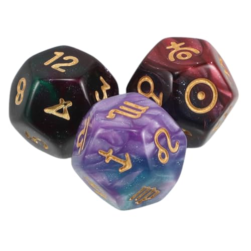 Supvox 3 Stück 12 Tierkreisspiel Konstellationswürfel Spielwürfelzubehör Tarotkarten Weissagung Tierkreis Astrologische Weissagungswürfel Astrologie-Tarot- Harz Supvox 3 Stück 12 Tierkreisspiel Konstellationswürfel Spielwürfelzubehör Tarotkarten Weissagung Tierkreis Astrologische Weissagungswürfel Astrologie-Tarot- Harz von Supvox