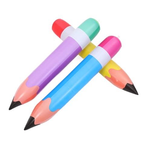 Supvox 3 Stück Aufblasbares Bleistiftspielzeug Rückseite Großer Bleistift Foto Requisite Ausgefallene Dekorationen Party Schule Mottoparty Geburtstags Requisite Aufblasbare von Supvox