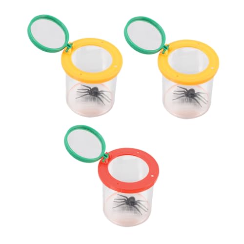 Supvox 3 Stück Beobachtungsdosen für Integriertem Vergrößerungsglas Bunte Kunststoff Insektenbeobachtungsboxen zum Sicheren Entdecken von Käfern und Kleinen Tieren im Freien Supvox 3 Stück Beobachtungsdosen für Integriertem Vergrößerungsglas Bunte Kunststoff Insektenbeobachtungsboxen zum Sicheren Entdecken von Käfern und Kleinen Tieren im Freien von Supvox