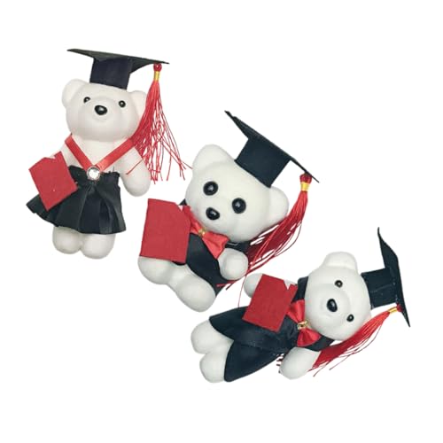 Supvox 3 Stück Dr Bär Puppe Absolventenbär Abschluss Tiergeschenk Abschlussgeschenke Tier Ausgestopfter Abschlussbär Abschlussgeschenk Für Den Kindergarten Abschluss Stofftier von Supvox