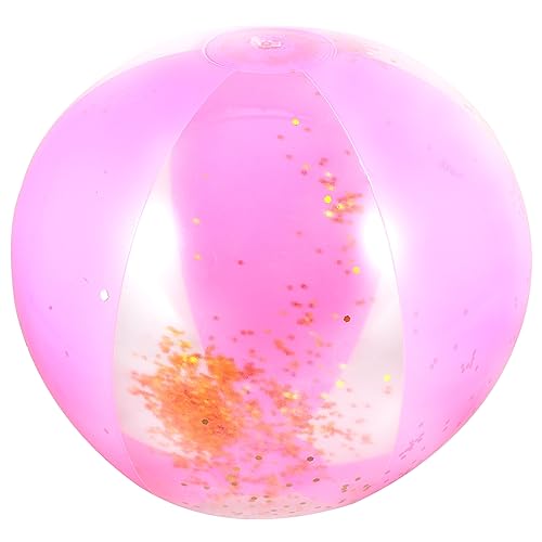 Supvox 3 Stück Glitzer Strandball Aufblasbarer Strandball Strandbälle Poolspielzeug Schwimmbadball Tragbarer Glitzerball Pailletten Strandball Wasserspielzeug Für Sommer von Supvox