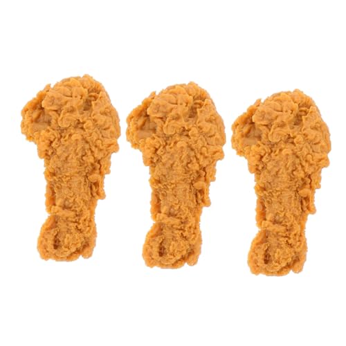 Supvox 3Stücke Dekoratives Hühnerbein Modell Realistisches Trommelstock Spielzeug für Kinder Kunstdeko Fotografie Requisiten PVC für Zuhause und Restaurant von Supvox