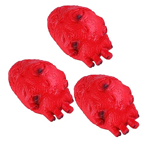 Supvox 3 Stück Halloween Herz Requisiten Realistische Simulation von Herzen für Gruselige Dekorationen für Halloween Partys und Spukhaus Supvox 3 Stück Halloween Herz Requisiten Realistische Simulation von Herzen für Gruselige Dekorationen für Halloween Partys und Spukhaus von Supvox