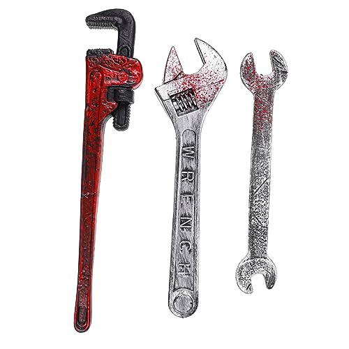 Supvox 3 Stück Halloween Wrench Requisiten Realistische Plastikwerkzeuge für Kostümpartys Cosplay Bühnenauftritte für Halloween Dekoration und Kindergeburtstage Supvox 3 Stück Halloween Wrench Requisiten Realistische Plastikwerkzeuge für Kostümpartys Cosplay Bühnenauftritte für Halloween Dekoration und Kindergeburtstage von Supvox