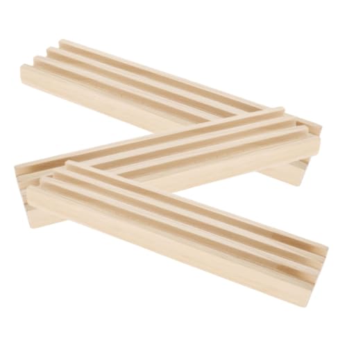 Supvox 3 Stück Holz Domino Ständer mit Rutsch Pads Organizer für Mexican Train und Spielkarten Stabiler Spielzubehörhalter aus Natürlichem Holz für Brettspiele und Kartenspiele Supvox 3 Stück Holz Domino Ständer mit Rutsch Pads Organizer für Mexican Train und Spielkarten Stabiler Spielzubehörhalter aus Natürlichem Holz für Brettspiele und Kartenspiele von Supvox