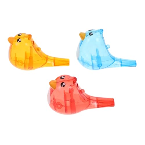 Supvox 3 Stück Kinderpfeife Kid Musical Instrument Entzückende Pfeife Kleinkinderinstrumente Schiebepfeifen Vogelpfeifen-Requisiten Cartoon-vogelpfeife Tragbare Kleine Pfeifen Plastik von Supvox