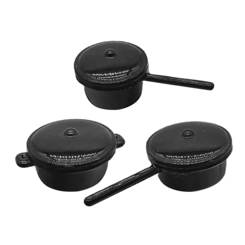 Supvox 3 Stück Metall Töpfe und Pfannen für Puppenhaus Dekoration Realistische Küchenutensilien für Kreative Spielwelten und Sammlungen Supvox 3 Stück Metall Töpfe und Pfannen für Puppenhaus Dekoration Realistische Küchenutensilien für Kreative Spielwelten und Sammlungen von Supvox