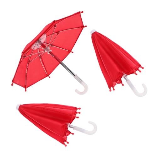 Supvox 3 Stück Mini Puppenschirm Miniatur Mädchen Für Zubehör Puppen Mini Regenschirm Rollenspiel Mini Regenschirm Mini Möbel Puppenhaus Regenschirm Mini Modelle Rot Edelstahl Supvox 3 Stück Mini Puppenschirm Miniatur Mädchen Für Zubehör Puppen Mini Regenschirm Rollenspiel Mini Regenschirm Mini Möbel Puppenhaus Regenschirm Mini Modelle Rot Edelstahl von Supvox