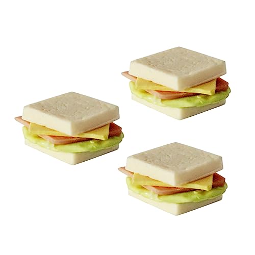 Supvox 3 Stück Mini-Sandwiches für kinderspielzeug hühner realistische Lebensmittelrequisiten Mini-Essen Sandwiches Ornamente Puppenhaus-Miniatur-Essen Harz Supvox 3 Stück Mini-Sandwiches für kinderspielzeug hühner realistische Lebensmittelrequisiten Mini-Essen Sandwiches Ornamente Puppenhaus-Miniatur-Essen Harz von Supvox