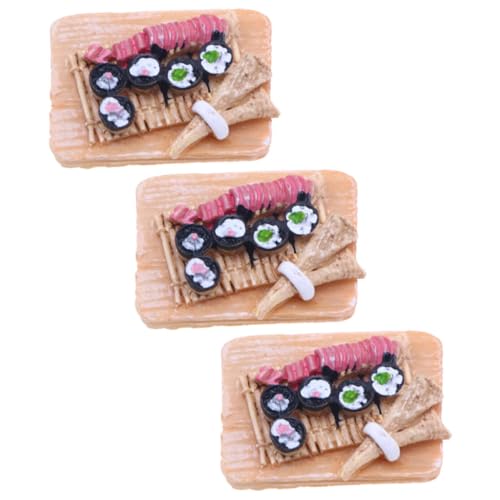 Supvox 3 Stück Miniatur-Food-Spiel Requisiten Miniaturszene Mini-hausnahrungsverzierung Künstliches Mini-Essen Mini- -Requisiten Küche Geschirr Miniatur-Food-Modell Plastik von Supvox