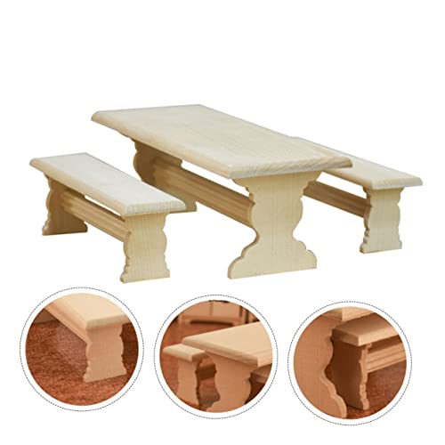 Supvox 3 Stück Miniatur Holz Esstisch Set Puppenhaus Möbel Miniaturmöbel Ornament Stuhl Set Leichtes Holz Dekoratives für Mini Haus Dekoration Supvox 3 Stück Miniatur Holz Esstisch Set Puppenhaus Möbel Miniaturmöbel Ornament Stuhl Set Leichtes Holz Dekoratives für Mini Haus Dekoration von Supvox