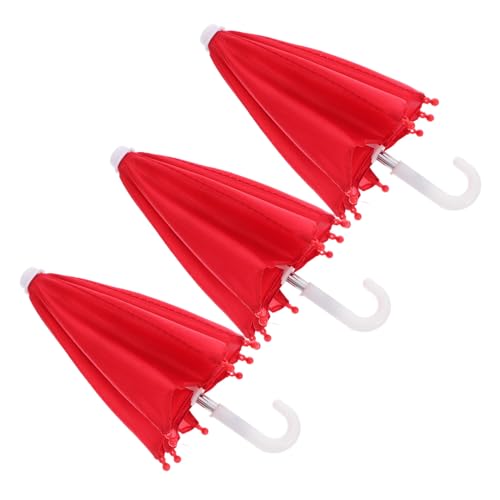 Supvox 3 Stück Miniatur Puppen Regenschirm zum Öffnen und Schließen American Doll Zubehör Leichte Dekoration für Puppenhaus Supvox 3 Stück Miniatur Puppen Regenschirm zum Öffnen und Schließen American Doll Zubehör Leichte Dekoration für Puppenhaus von Supvox