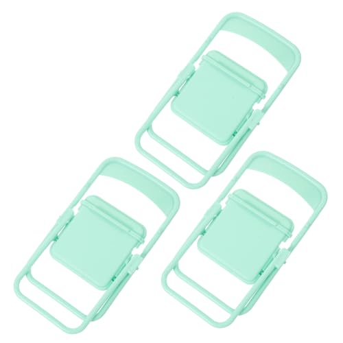 Supvox 3 Stück Miniatursessel Faltbare Puppenhausmöbel für DIY Miniaturen für Schlafzimmer Deko und Kreative Szenen Robust und Praktisch Accessoires für Puppenhausgestaltung von Supvox