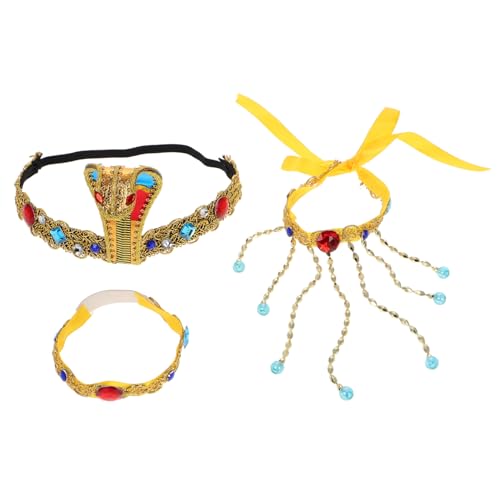 Supvox 3 Stück Schlangenförmiger Stirnbandarmband Set Ägyptischer Schmuck Schlangenstirnband Halloween-schlange-armband Ägyptische Kopfbedeckung Für Frauen Kostüm Armbänder Plastik Supvox 3 Stück Schlangenförmiger Stirnbandarmband Set Ägyptischer Schmuck Schlangenstirnband Halloween-schlange-armband Ägyptische Kopfbedeckung Für Frauen Kostüm Armbänder Plastik von Supvox