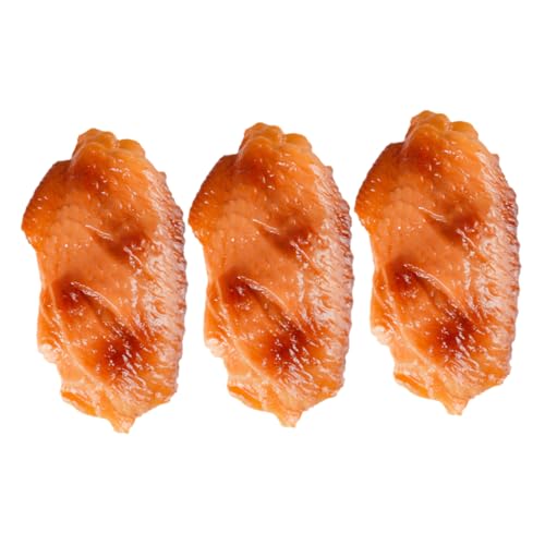 Supvox 3 Stück Simulierte Hühnerflügel-Ornamente Huhn Künstliche Hühnerflügel Lebensmittelmodell Hühnerflügelmodell Display-Versorgung Hühnerflügel -Stütze PVC Brown Supvox 3 Stück Simulierte Hühnerflügel-Ornamente Huhn Künstliche Hühnerflügel Lebensmittelmodell Hühnerflügelmodell Display-Versorgung Hühnerflügel -Stütze PVC Brown von Supvox