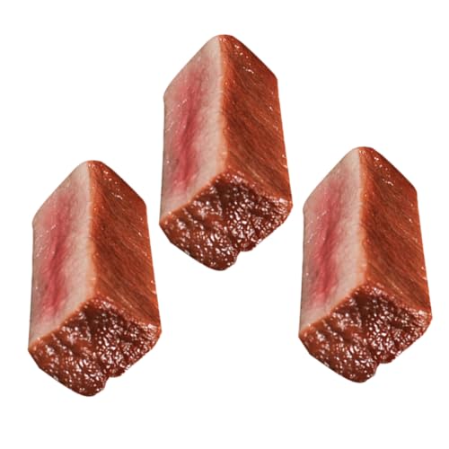 Supvox 3 Stück Steak-Modell westliche Kücheneinrichtung gefälschte Fleischstütze Restaurantpropie Steak- gekochtes Fleisch-Modell künstliches Steak PVC Brown Supvox 3 Stück Steak-Modell westliche Kücheneinrichtung gefälschte Fleischstütze Restaurantpropie Steak- gekochtes Fleisch-Modell künstliches Steak PVC Brown von Supvox