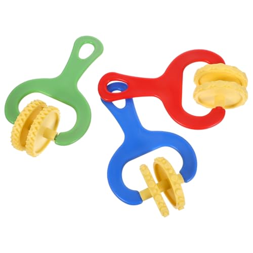Supvox 3 Stück Teiliges Clay Modelling Tools Kit Handliche Texturroller mit Musterstempeln Sicherer Knetroller für Kindergarten Bastelprojekte Einfache Bedienung für Kreatives Schul von Supvox