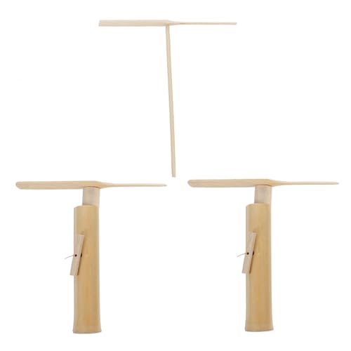 Supvox 3 Stück Teiliges Fliegendes Bambus drachenfliegertoy Leichtes Tragbares Outdoor Handgerechtes Ziehen und Fliegen Kreatives Geschicklichkeitsspiel für Draußen von Supvox