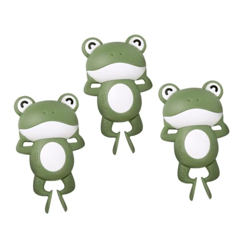 Supvox 3 Stück Teiliges Froschform mit Aufziehfunktion Sicheres Wasserspielzeug für Kleinkinder Glatte Kanten für Badewanne und Interaktives Spiel von Supvox