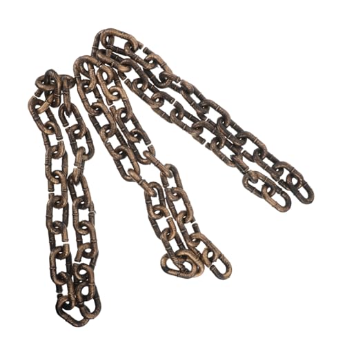 Supvox 3 Stück Teiliges Halloween-Kettenset aus leichtem Kunststoff Realistische Gefängnisketten für gruselige Partydekoration Vielseitig verwendbar für Kostüme Haunted House und von Supvox