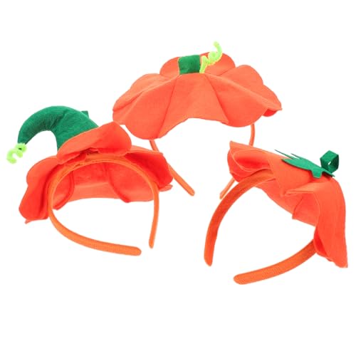 Supvox 3 Stück Teiliges Halloween Kürbis Haarreif Kostüm Zubehör mit Hut Blättern und Ästen für Halloween Partys und Cosplay Bequem und Leicht zu Tragen von Supvox