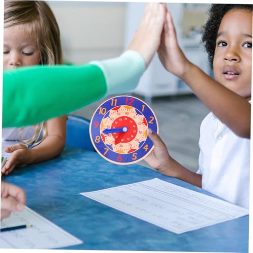Supvox 3 Stück Teiliges Holz Lernspielzeug Uhr für Pädagogische Zeitanzeige mit Farbiger Zahlen und Farberkennung Interaktives Lernspiel zur Uhrzeit für Kleinkinder und Vorschulkinder Supvox 3 Stück Teiliges Holz Lernspielzeug Uhr für Pädagogische Zeitanzeige mit Farbiger Zahlen und Farberkennung Interaktives Lernspiel zur Uhrzeit für Kleinkinder und Vorschulkinder von Supvox