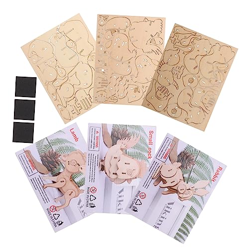 Supvox 3 Stück Teiliges Holzpuzzle für Kreatives Tierpuzzle aus Hochwertigem Material für Kleinkinder und Vorschulkinder Fördert die Motorischen Fähigkeiten Kreativität Supvox 3 Stück Teiliges Holzpuzzle für Kreatives Tierpuzzle aus Hochwertigem Material für Kleinkinder und Vorschulkinder Fördert die Motorischen Fähigkeiten Kreativität von Supvox