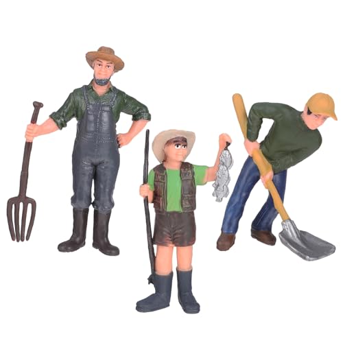 Supvox 3 Stück Teiliges Realistische Bauernhof Figuren aus Hochwertigem Lebensechte Miniatur Bauern für Modelllandschaften Terrarien und Kreative Gartendekoration Supvox 3 Stück Teiliges Realistische Bauernhof Figuren aus Hochwertigem Lebensechte Miniatur Bauern für Modelllandschaften Terrarien und Kreative Gartendekoration von Supvox