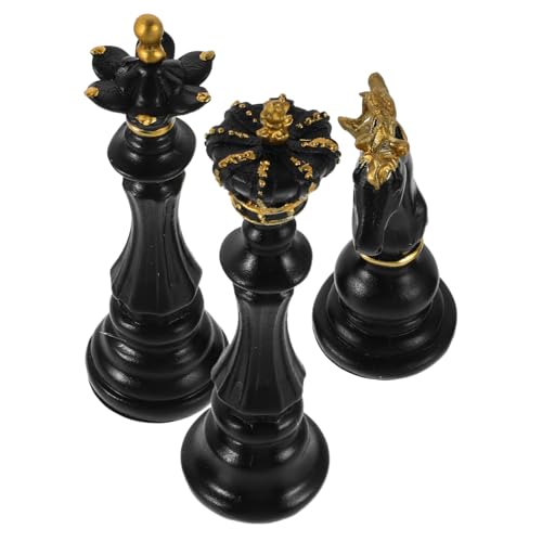 Supvox 3 Stück Teiliges Schachfigurinen Set Realistische Schachstücke Resin für Stilvolle und Wohnraumdekoration für Schachliebhaber Supvox 3 Stück Teiliges Schachfigurinen Set Realistische Schachstücke Resin für Stilvolle und Wohnraumdekoration für Schachliebhaber von Supvox