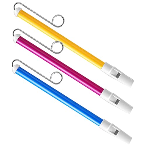 Supvox 3 Stück Teiliges Slide Whistle Kreatives Blasinstrument für Fördert Musikalische Entwicklung und Fantasie Robustes Material für Bühnenauftritte und Musikalität von Supvox
