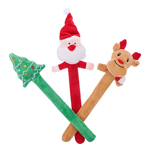 Supvox 3 Stück Teiliges Weihnachts Slap Armband mit Santa Claus Rentier und Weihnachtsbaum Bunte Handgelenk Dekoration für Party und Festtags Spaß von Supvox