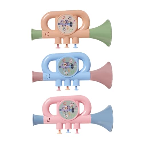 Supvox 3 Stück Trompeten Lustiges Musikinstrument für Kleine Musiker für Bühnenaufführungen aus Robustem Material Leicht und Tragbar Sicher und Langlebig von Supvox