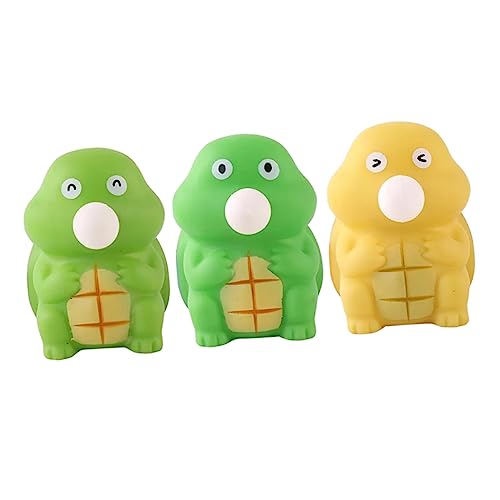 Supvox 3 Stück Turtle Bubble Toy Reptilienspielzeug Kompaktes Quetschspielzeug sensorische Zappelspielzeug zappeln Stressspielzeug Office weiches Gummi von Supvox