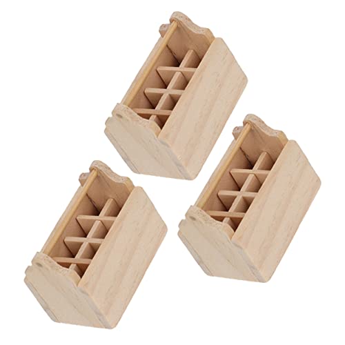 Supvox 3 Stück Werkzeugkasten aus Holz Teiliges Dekorationsmodell für Fotografie und Miniaturhäuser für Leicht und Praktisch Supvox 3 Stück Werkzeugkasten aus Holz Teiliges Dekorationsmodell für Fotografie und Miniaturhäuser für Leicht und Praktisch von Supvox