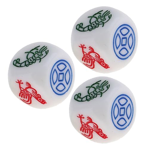 Supvox 3 Stück Würfel Spielstütze Requisiten Für Party-brettspiele Partyzubehör Harz Supvox 3 Stück Würfel Spielstütze Requisiten Für Party-brettspiele Partyzubehör Harz von Supvox