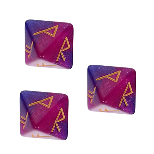 Supvox 3 Stück Würfelset aus Bunten Acryl Rune Würfeln Seitige für Brettspiele Kreative Deko für Rollenspiele und Party Events Tragbar und Vielseitig Einsetzbar Supvox 3 Stück Würfelset aus Bunten Acryl Rune Würfeln Seitige für Brettspiele Kreative Deko für Rollenspiele und Party Events Tragbar und Vielseitig Einsetzbar von Supvox