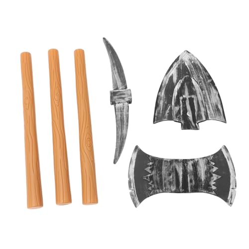 Supvox 3 Stück Zwergen-Requisiten Karneval zubehör -Halloween-Requisite Spitzhacke gefälschte Äxte Prop Beil Schaum künstlich Stütze Halloween-Cosplay- simulieren Plastik von Supvox