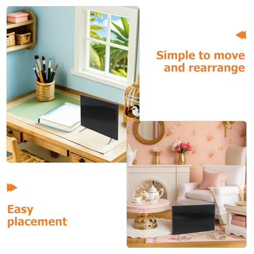 Supvox 3-teiliger Miniatur-Fernseher für Puppenhaus-Dekoration: Kleiner Fernseher im Maßstab 1:12 – Puppenhaus-Möbelzubehör – Miniaturmöbel für Spielhausszene, Wohnzimmer-Dekoration von Supvox