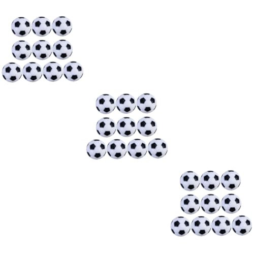 Supvox 30 STK Tischfußball Tischfußball offiziell Mini-Schwarz-Weiß-Fußball Spielzeug für Kinder kinderspielzeug Mini-Ersatzfußbälle Tischfußballball ersetzen Zubehör Fußballmaschine von Supvox