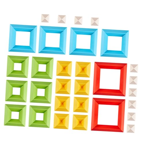 Supvox 30 Stück Building Block - Kleinkinder stapeln Baustein Bauspielzeug Kleinkindblöcke Bauen Stapelblock für Konstruktionsspielzeug Plastik von Supvox
